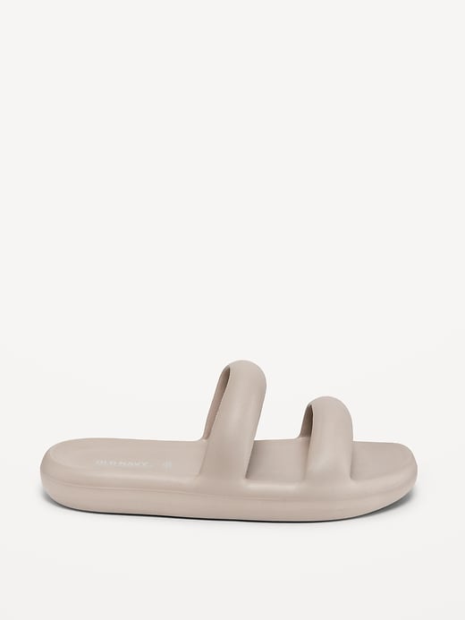 Double-Strap Puff Slide Sandals | Old Navy