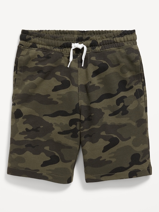 View large product image 1 of 1. Fleece Jogger Shorts for Boys (At Knee)