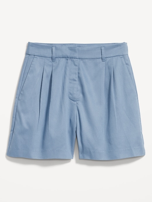 Image number 4 showing, Extra High-Waisted Taylor Trouser Shorts -- 5-inch inseam