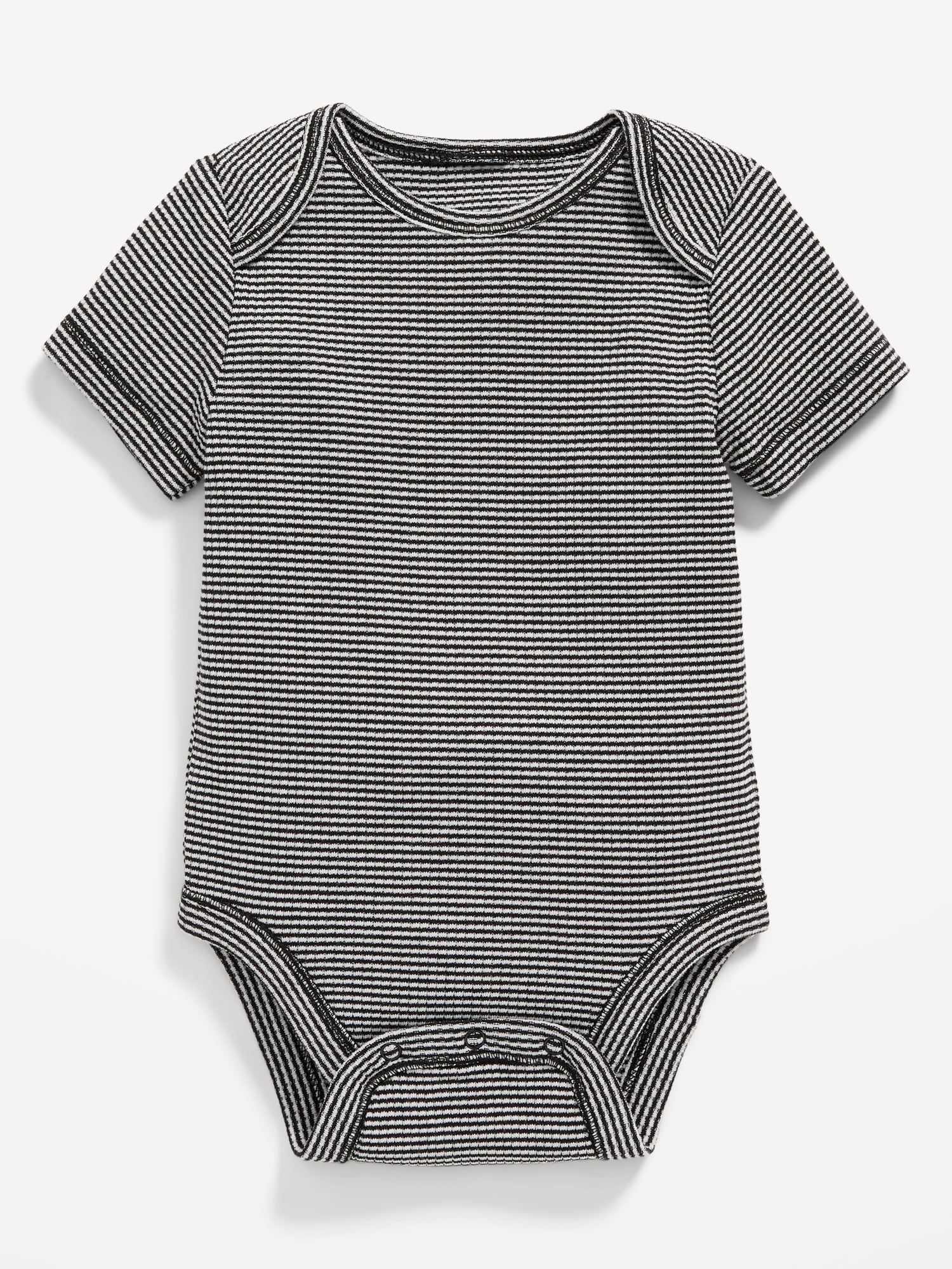Unisex Printed Short-Sleeve Bodysuit for Baby
