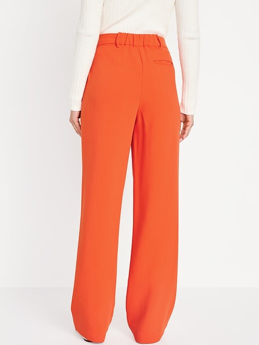 Image number 2 showing, Extra High-Waisted Taylor Wide-Leg Trouser Suit Pants