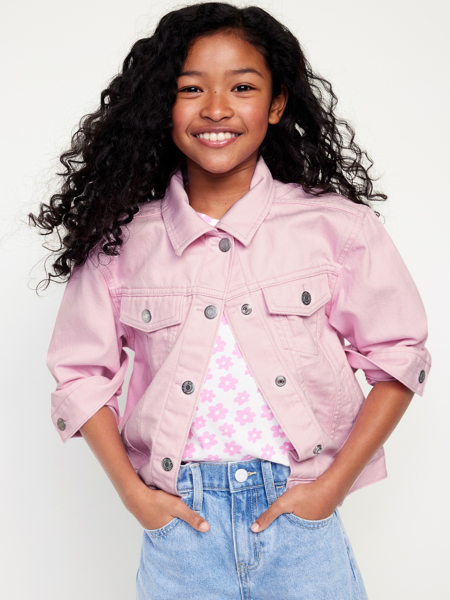 Levi's Girls' Denim Trucker Jacket, Alanis, L : Amazon.in: Fashion