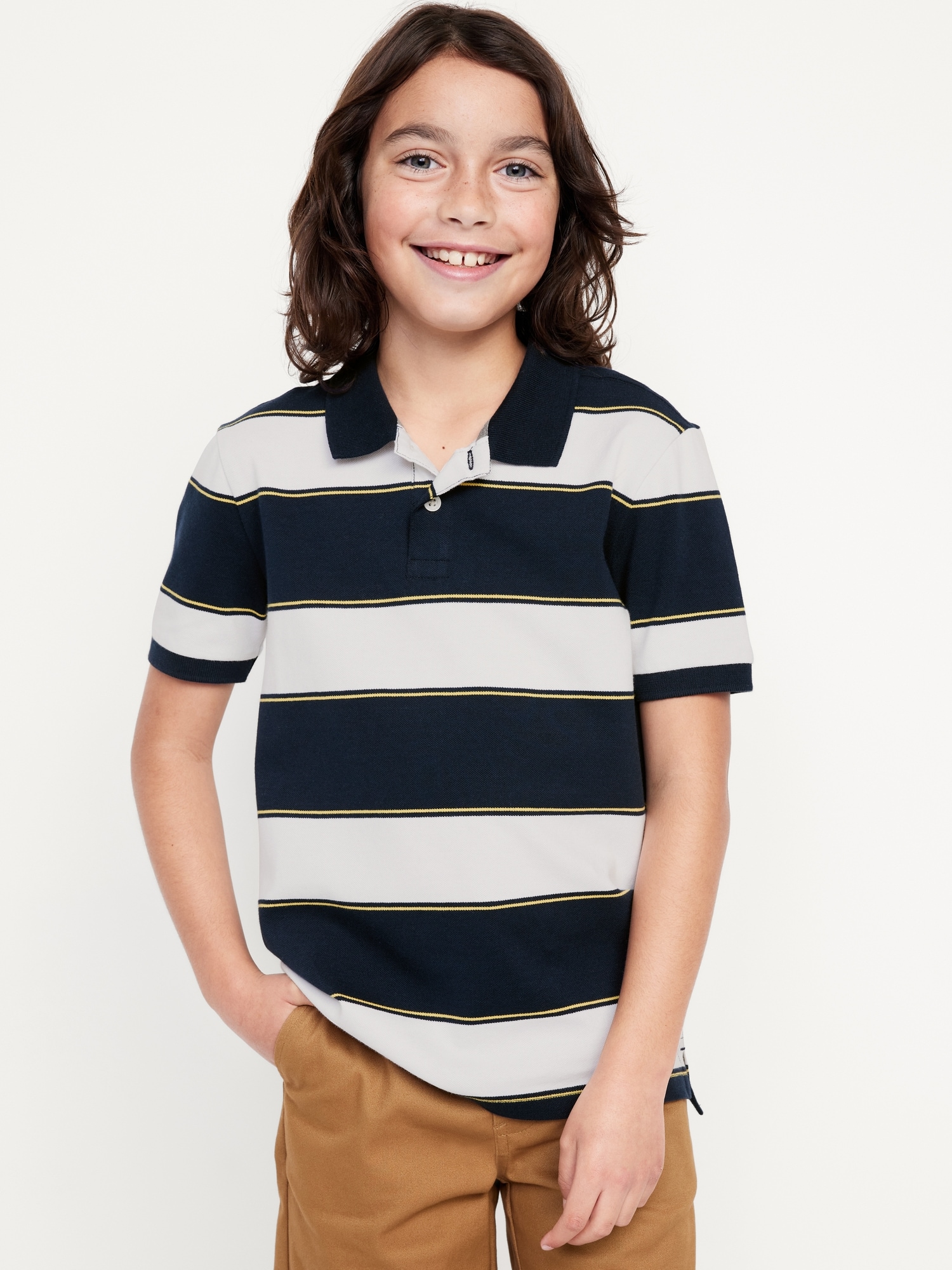 Printed Pique Polo Shirt for Boys | Old Navy