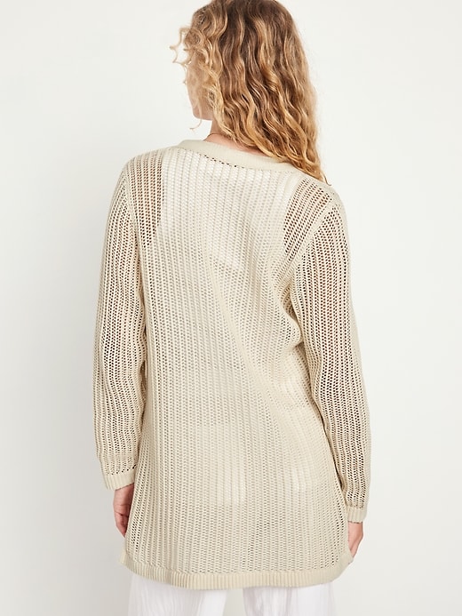 Image number 2 showing, Open-Front Longline Sweater