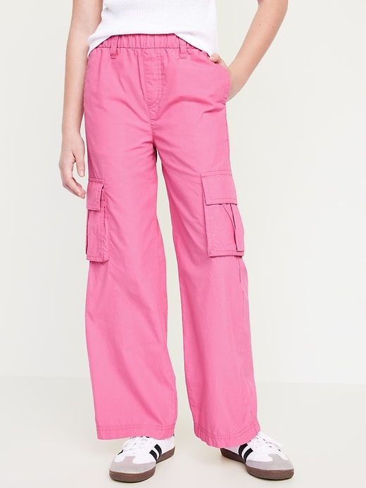 View large product image 1 of 5. Baggy Wide-Leg Cargo Pants for Girls
