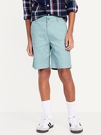 Image number 1 showing, Knee Length Twill Shorts for Boys