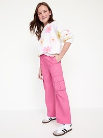 View large product image 3 of 5. Baggy Wide-Leg Cargo Pants for Girls