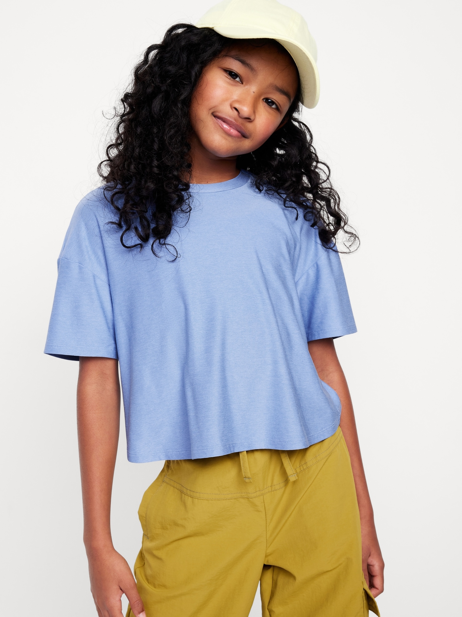 Cloud 94 Soft Go-Dry Cool Cropped T-Shirt for Girls Hot Deal