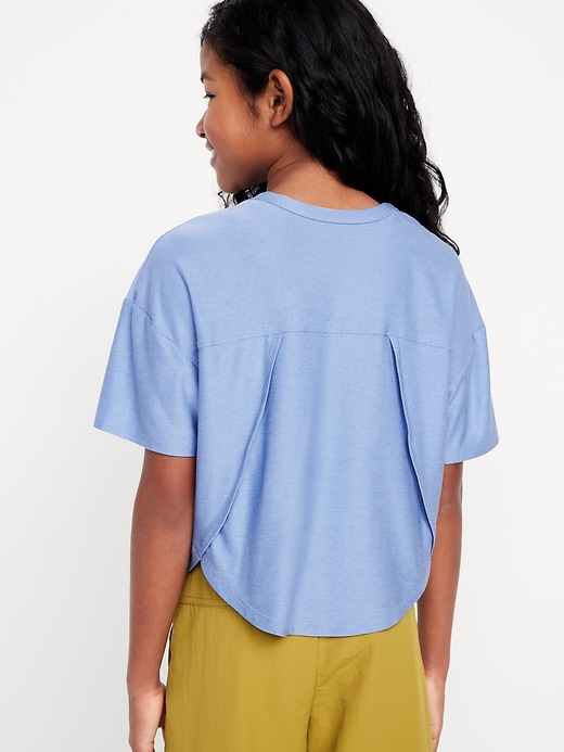 View large product image 2 of 4. Cloud 94 Soft Go-Dry Cool Cropped T-Shirt for Girls