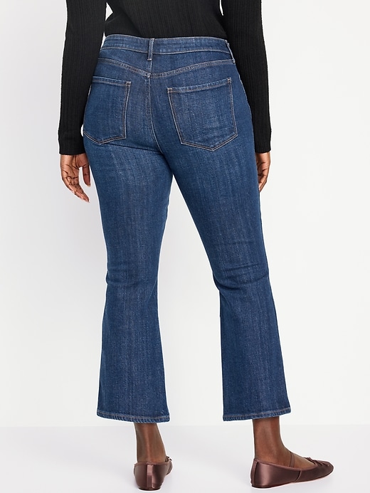 Image number 6 showing, High-Waisted 90s Cropped Flare Jeans