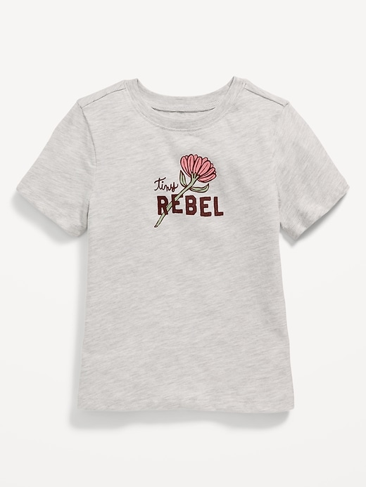 View large product image 1 of 2. Short-Sleeve Graphic T-Shirt for Toddler Girls