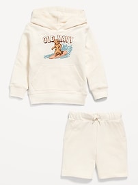 View large product image 3 of 3. Logo-Graphic Hoodie and Shorts Set for Toddler Boys