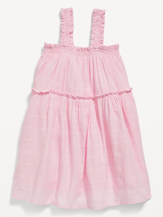 View large product image 1 of 2. Sleeveless Ruffled Swing Dress for Toddler Girls