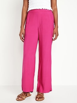 High-Waisted Playa Wide-Leg Pants | Old Navy