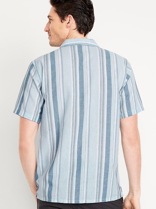 Image number 8 showing, Short-Sleeve Slub-Knit Camp Shirt
