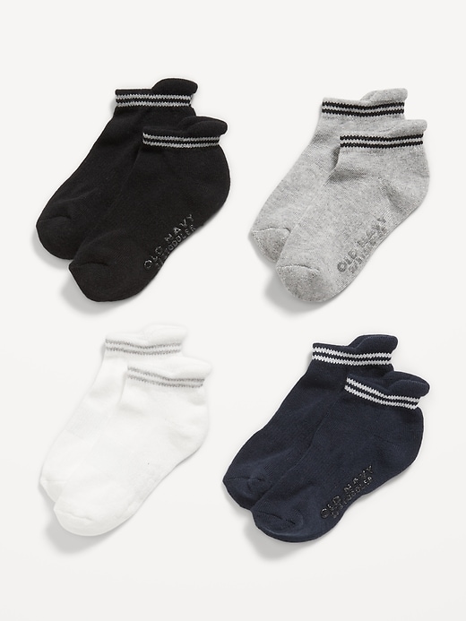 View large product image 2 of 2. Unisex Ankle Socks 4-Pack for Toddler & Baby