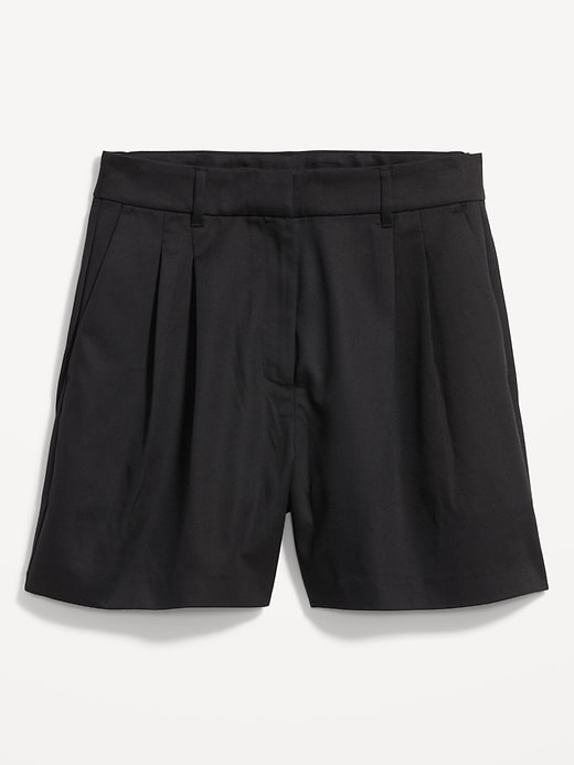 Image number 4 showing, Extra High-Waisted Taylor Trouser Shorts -- 5-inch inseam