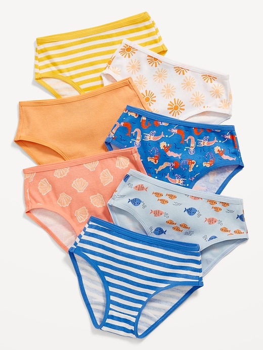 View large product image 1 of 1. Patterned Underwear 7-Pack for Toddler Girls