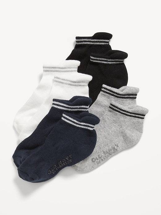View large product image 1 of 2. Unisex Ankle Socks 4-Pack for Toddler & Baby