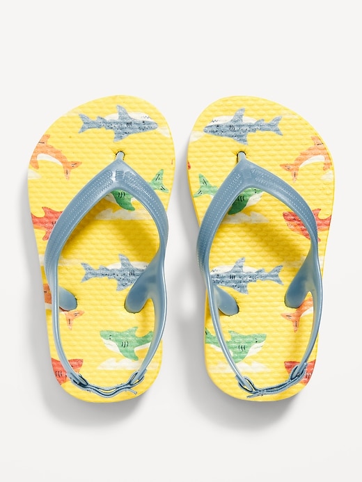 View large product image 1 of 1. Printed Flip-Flop Sandals for Toddler Boys (Partially Plant-Based)