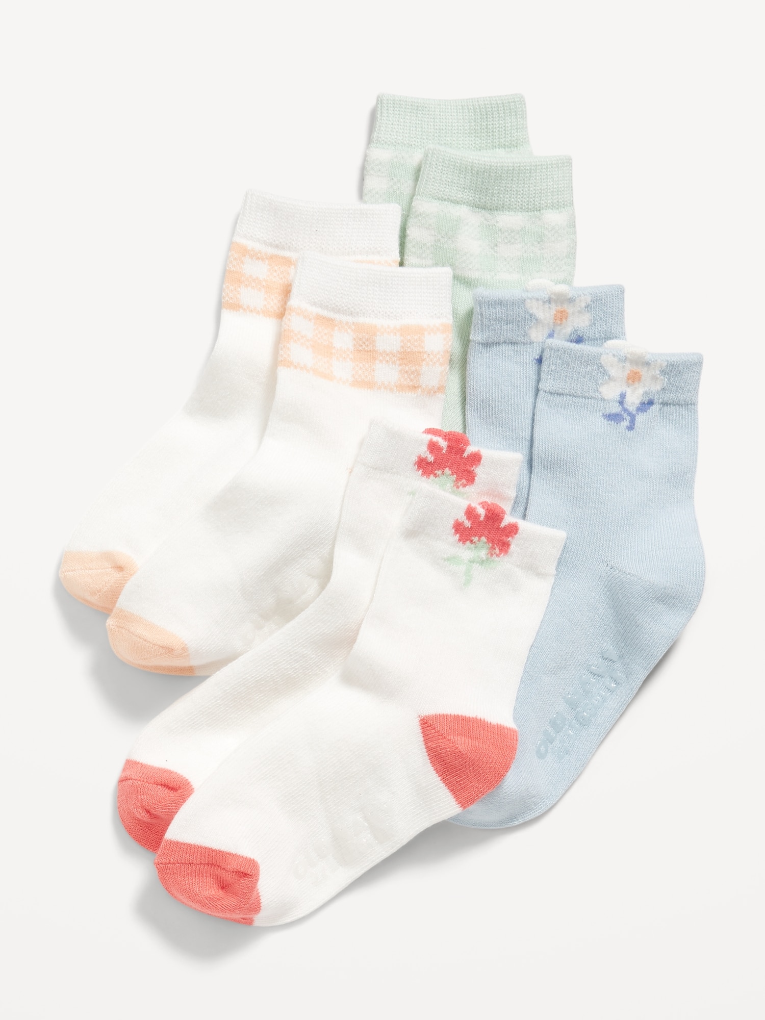Unisex Crew Socks 4-Pack for Toddler & Baby