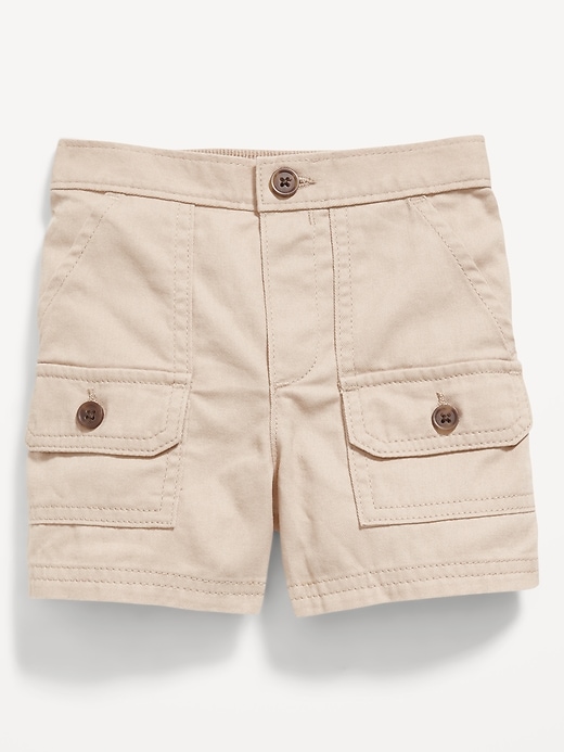 View large product image 1 of 1. Twill Cargo Shorts for Toddler Girls