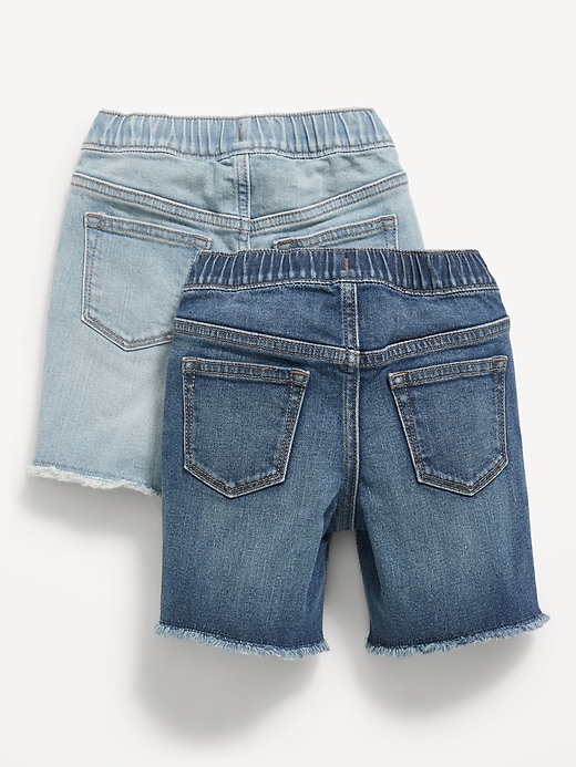 View large product image 2 of 3. 360° Stretch Pull-On Jean Shorts 2-Pack for Toddler Boys