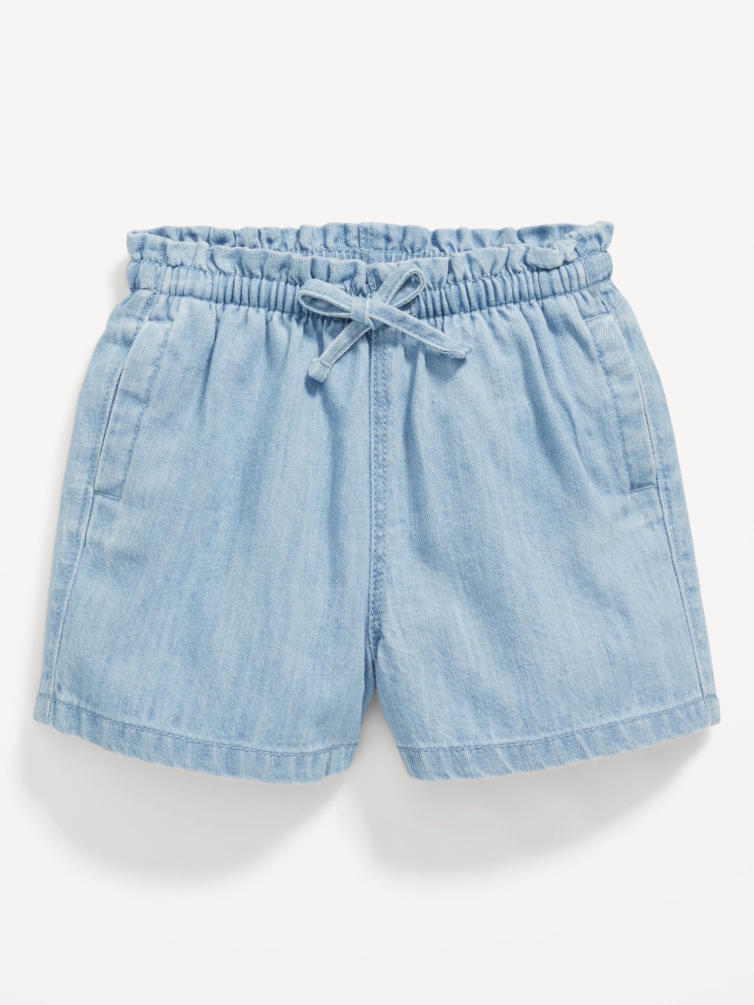 Ruffled Chambray Pull-On Shorts for Toddler Girls Hot Deal
