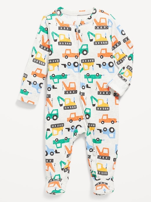 View large product image 1 of 2. Sleep & Play 2-Way-Zip Footed One-Piece for Baby