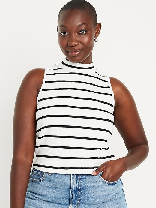 Mock-Neck Tank Top | Old Navy