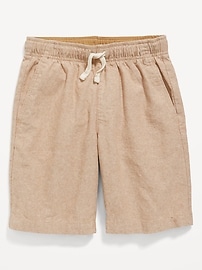 View large product image 4 of 4. Linen-Blend Shorts for Boys (At Knee)