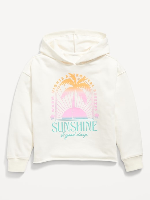 View large product image 1 of 2. Vintage Printed Slouchy Hoodie for Girls