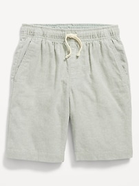 View large product image 4 of 4. Knee Length Linen-Blend Shorts for Boys