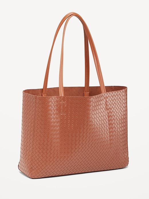 Image number 3 showing, Faux Leather Tote Bag for Women