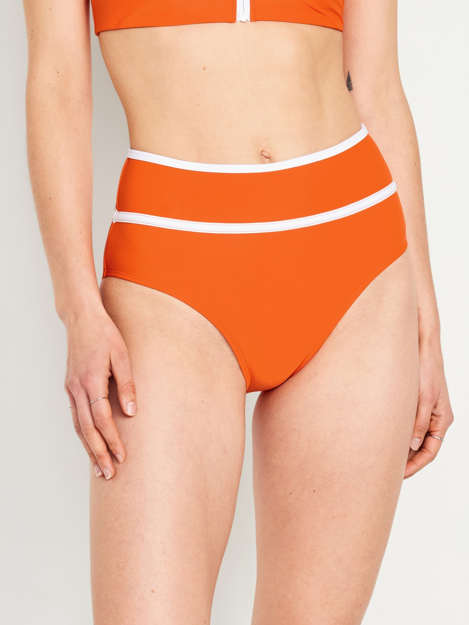 Old Navy High-Waisted Boyshort Swim Bottoms, 13 Old Navy Bottoms That Come  Up So High, They'll Practically Kiss Your Bikini Top