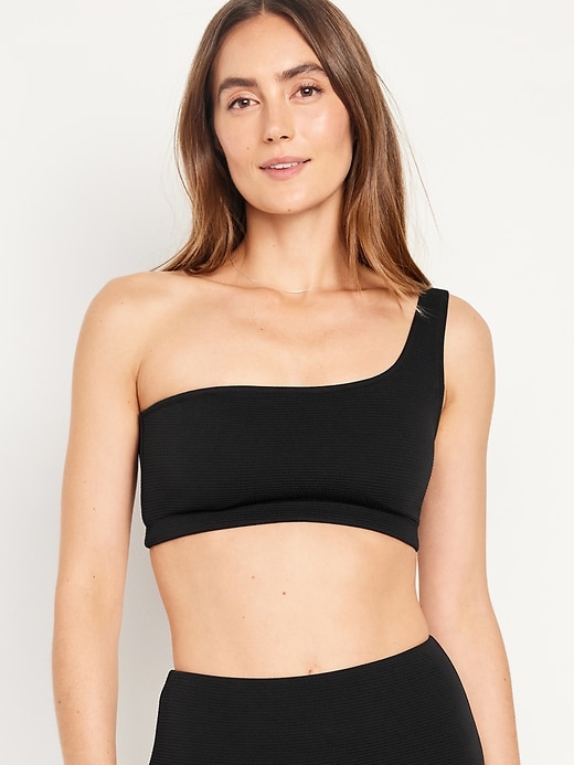 Image number 1 showing, One-Shoulder Bikini Swim Top