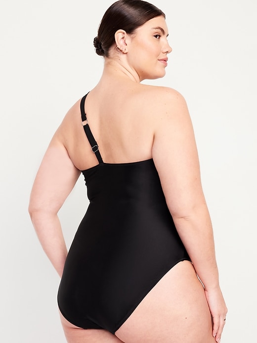 Image number 8 showing, One-Shoulder Cutout Swimsuit
