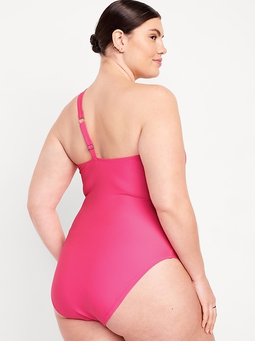 Image number 8 showing, One-Shoulder Cutout Swimsuit