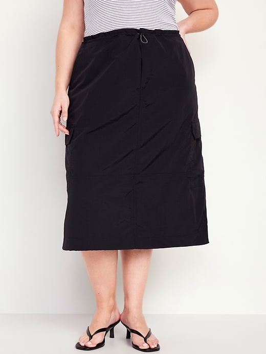 Image number 7 showing, High-Waisted Utility Midi Skirt
