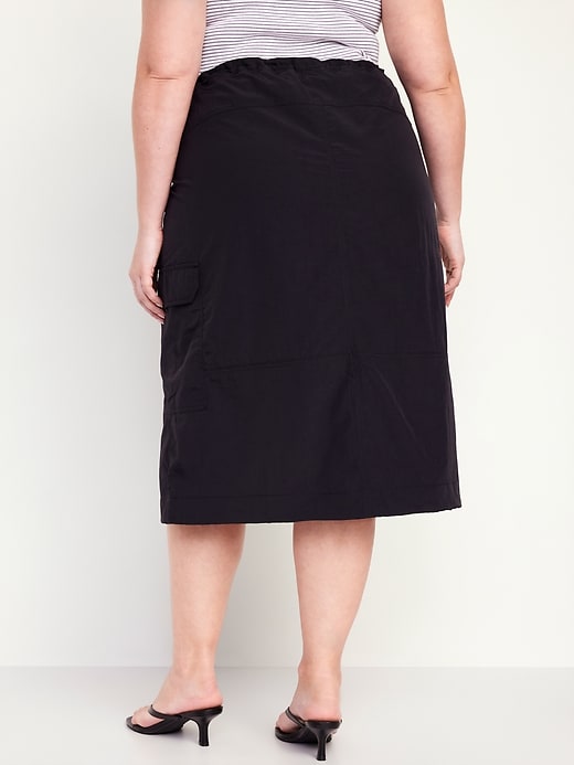 Image number 8 showing, High-Waisted Utility Midi Skirt