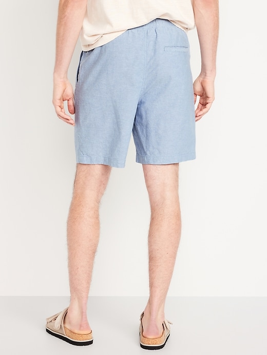 Image number 8 showing, Linen-Blend Jogger Shorts -- 7-inch inseam