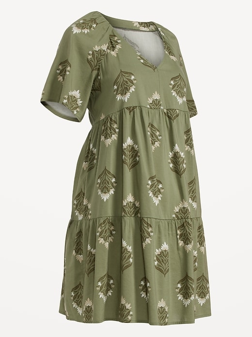 Image number 2 showing, Maternity Flutter-Sleeve Dress