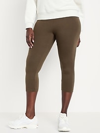 View large product image 5 of 6. High-Waisted Crop Leggings