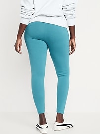 View large product image 6 of 6. High-Waisted Jersey Ankle Leggings