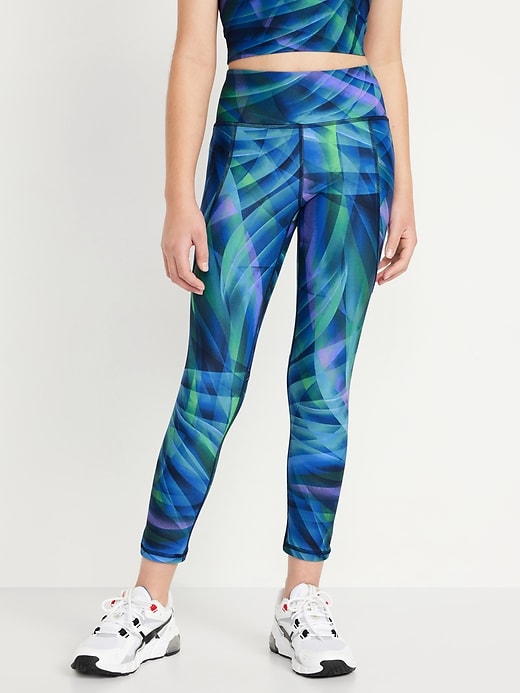 View large product image 1 of 4. High-Waisted PowerSoft 7/8 Leggings for Girls