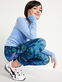 View large product image 3 of 4. High-Waisted PowerSoft 7/8 Leggings for Girls