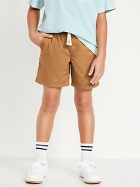 Image number 1 showing, Above Knee Twill Pull-On Shorts for Boys