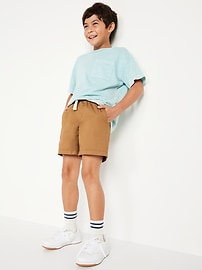 View large product image 3 of 4. Above Knee Twill Non-Stretch Jogger Shorts for Boys