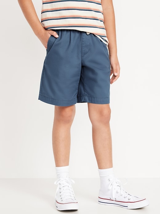 View large product image 1 of 4. Knee Length Twill Jogger Shorts for Boys