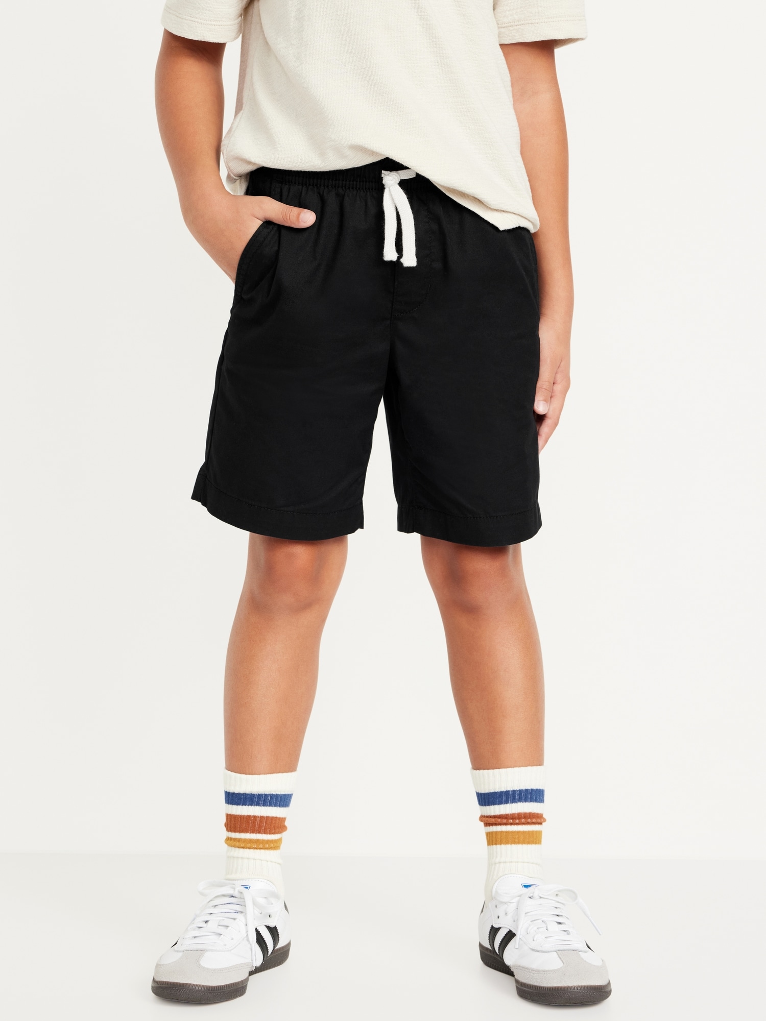 Twill Jogger Shorts for Boys (At Knee) Hot Deal